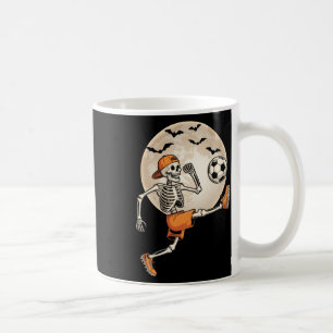 Caneca De Café Fantasia de Halloween de Futebol Esqueleto Engraça