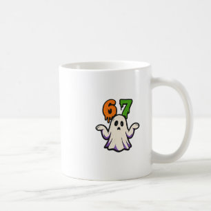Caneca De Café Fantasia de Halloween Scp 67 Meme de Fantasma Fofo