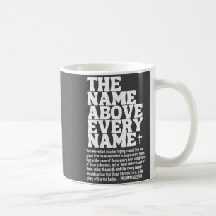 Caneca De Café Fantasia de Jesus Cristão O Nome Acima de Todo Nom