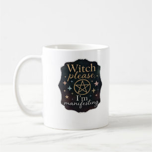 Caneca De Café Fantasia de Whimsigoth - Florestas Místicas, Luas 