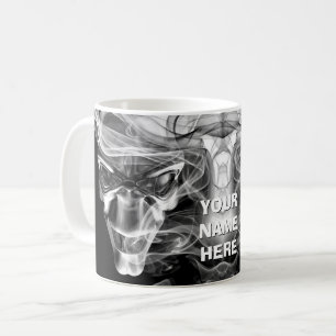 Caneca De Café Fantasia, design de criatura assustadora. Personal