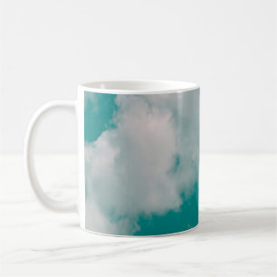 Caneca De Café Fantasia e vintage nuvem dinâmica e céu com gru