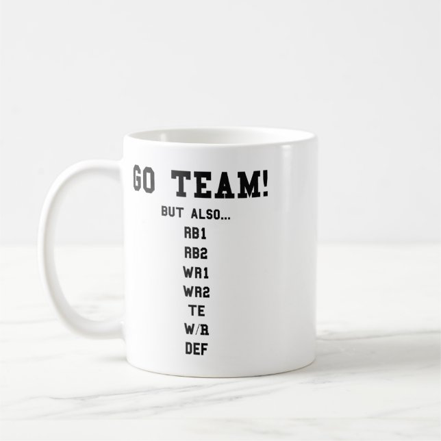 Caneca De Café Fantasia Futebol Engraçado - Vá Time  (Esquerda)