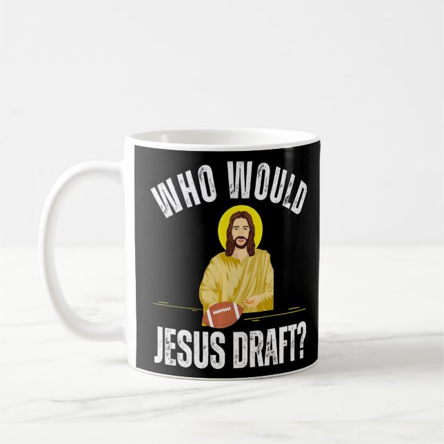 Caneca De Café Fantasia Futebol Quem Seria Jesus Rascunho (Esquerda)