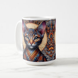 Caneca De Café Fantasia Ornada Mítica Regal Felina