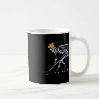 Caneca De Café Fantasias de Esqueleto de Hockey no Gelo para Meni