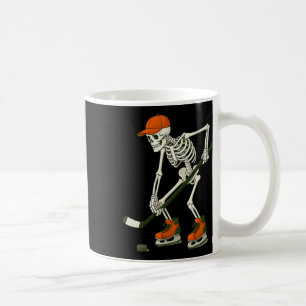 Caneca De Café Fantasias de Esqueleto de Hóquei no Gelo para Home
