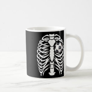 Caneca De Café Fantasias de Esqueleto de Raios-X de Futebol para