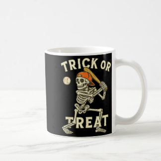 Caneca De Café Fantasias de Halloween de Beisebol de Esqueleto Di