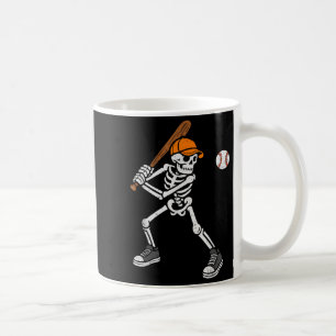 Caneca De Café Fantasias de Halloween de Beisebol de Esqueleto pa