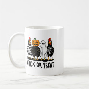 Caneca De Café Fantasias de Halloween de Frango Assustador Chick