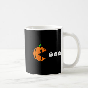 Caneca De Café Fantasias de Halloween Gamer Abóbora Comendo Fanta