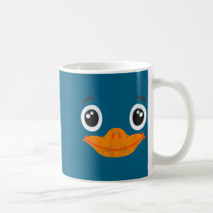 Caneca De Café Fantasias de Rosto de Pato para Halloween Animais