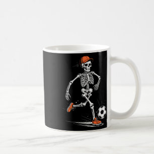 Caneca De Café Fantasias engraçadas de futebol de esqueleto para