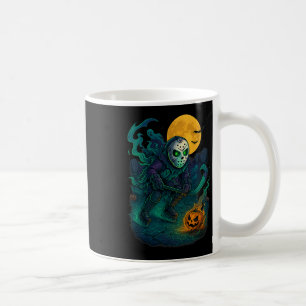 Caneca De Café Fantasias Esportivas de Halloween de Hóquei no Gel