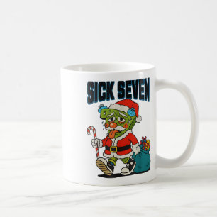 Caneca De Café Fantasias Sick Seven 67 Natal Engraçado Papai Noel