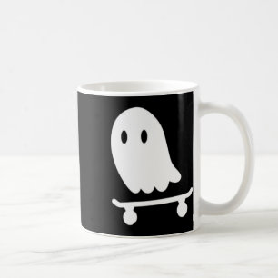 Caneca De Café Fantasioso Fantasma Skateboard Patinador Preguiços