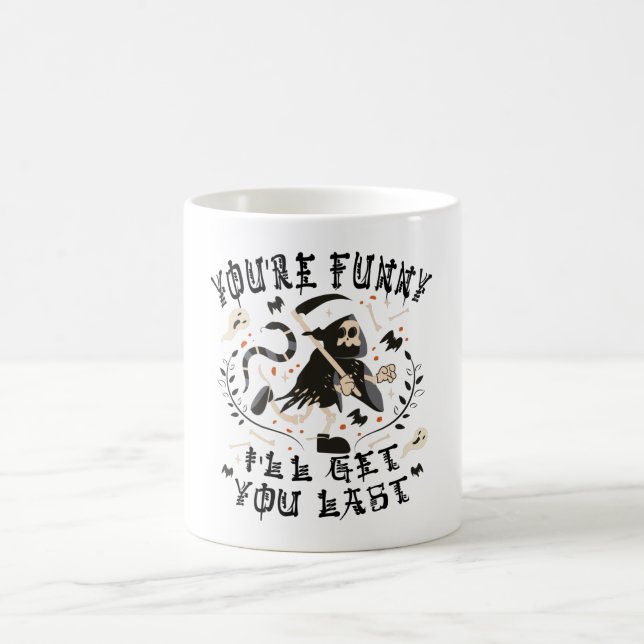 Caneca De Café Fantasioso Traje de Esqueleto da Morte para o Hall (Centro)
