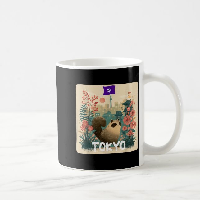 Caneca De Café Fantasioso Traje de Guaxinim Animal de Toxyko para (Direita)