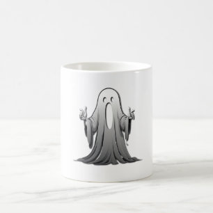 Caneca De Café Fantasma Assustador de Salem