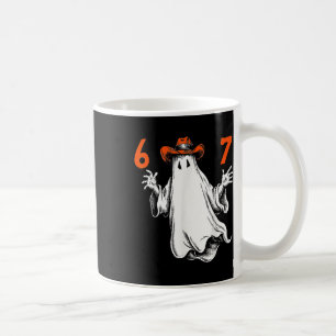 Caneca De Café Fantasma Assustador Número 67 Halloween Assombrado