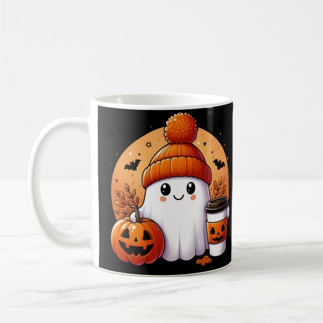 Caneca de café fantasma com fantasma (Esquerda)
