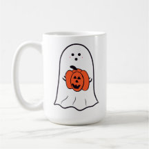 Fantasma com Jack-o-Lanterna
