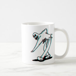 Caneca De Café Fantasma Dançante Spooky Koko O Palhaço Brilhante