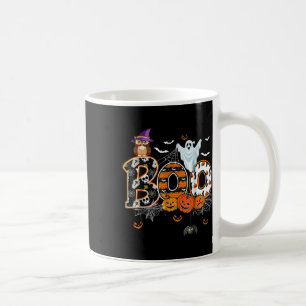 Caneca De Café Fantasma de Coruja Assustadora Abóbora Fantasia Di