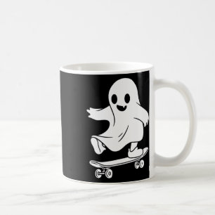 Caneca De Café Fantasma de Halloween Fofo Andando de Skate Funny