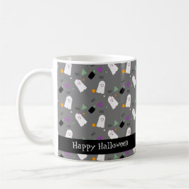 Caneca De Café Fantasma de Halloween Fofo Confete Colorido