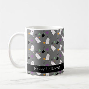 Caneca De Café Fantasma de Halloween Fofo Confete Colorido