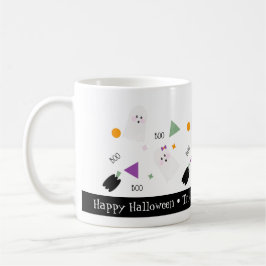 Caneca De Café Fantasma de Halloween Fofo Mistura Colorida de Con