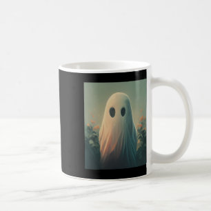 Caneca De Café Fantasma De Halloween Na Floresta Gótica