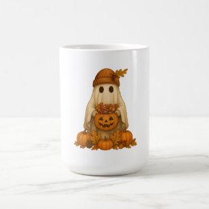 Caneca De Café Fantasma do Dia das Bruxas Bonito e Louco com Doci