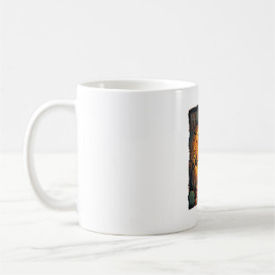 Caneca De Café Fantasma do Dia das Bruxas Lua Cheia Lanternas de 