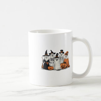 Caneca De Café Fantasma E Amigos Em Figurinos Querem O Hallowee