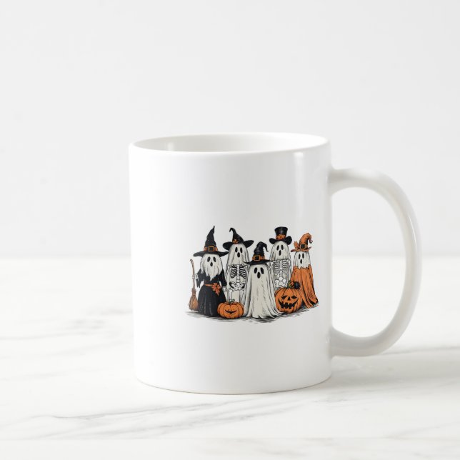 Caneca De Café Fantasma E Amigos Em Figurinos Querem O Hallowee (Direita)