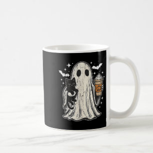 Caneca De Café Fantasma E Gato Bonitos, Fantasmas Bons Do Hallowe