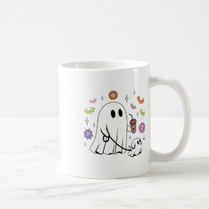 Caneca De Café Fantasma Engraçado Andando Cachorro Spooky Ghost C