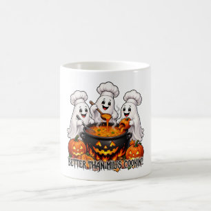 Caneca De Café Fantasma engraçado de Halloween – Melhor que a com