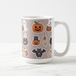 Caneca De Café Fantasma fofo de Halloween truque e tratamento