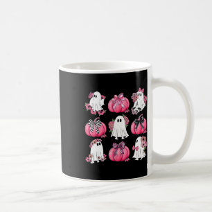 Caneca De Café Fantasma Ghost Bonito Florals Colchetes Rosa Arcos