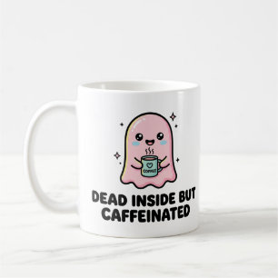 Caneca De Café Fantasma Kawaii Divertido Morto Por Dentro Mas Caf