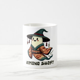 Caneca De Café Fantasma Kimono - Truque ou travessura - Sanduíche