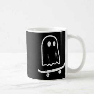 Caneca De Café Fantasma No Skateboard Retro Halloween Costume Bo