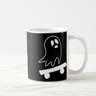Caneca De Café Fantasma Skateboard Preguiçoso Fantasia de Hallowe