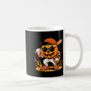 Caneca De Café Fantasmagóricos trajes de beisebol de halloween ma