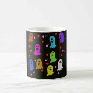 Caneca De Café fantasmas assustadores, fantasmas coloridos