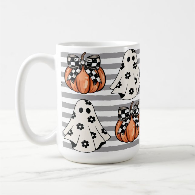 Caneca De Café Fantasmas bonitos e bombas de queda (Esquerda)
